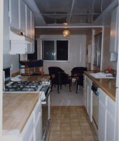 kitchen view towards dining area kitchen view towards dining area