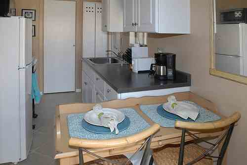dining area and kitchen