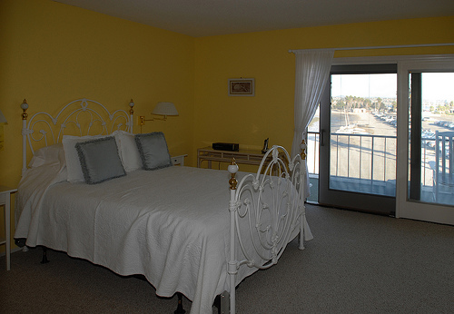 master bedroom with view