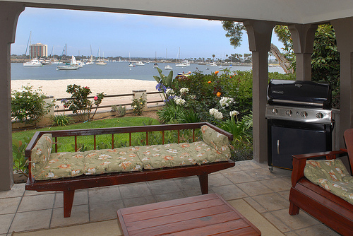 patio with bay view