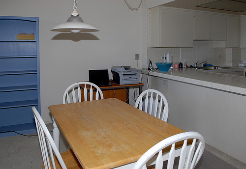 dining room kitchen view