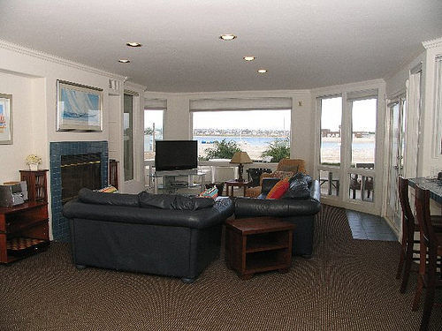living room with bayview living room with bayview