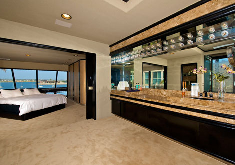 master bedroom with sink area