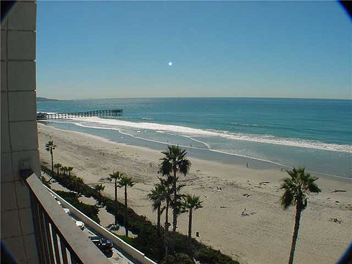 ocean view from living room