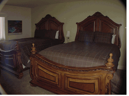 2nd bedroom with 2 queens