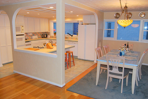 Kitchen and dining area Kitchen and dining area