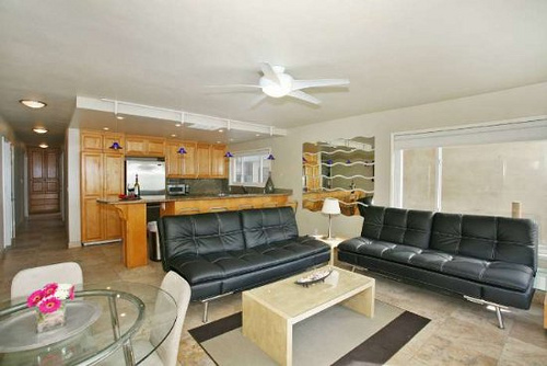 living room with kitchen view living room with kitchen view