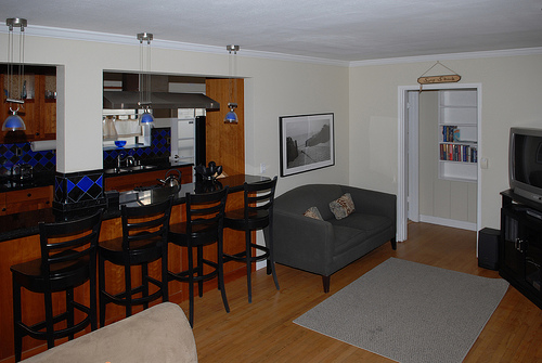 living room with breakfast bar living room with breakfast bar