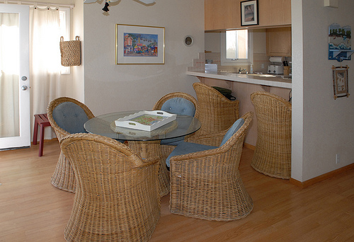 dining room with view of kitchen dining room with view of kitchen