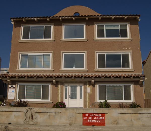 outside view from beach