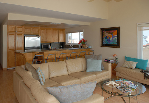 kitchen view from living room