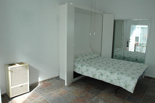murphy bed in living room