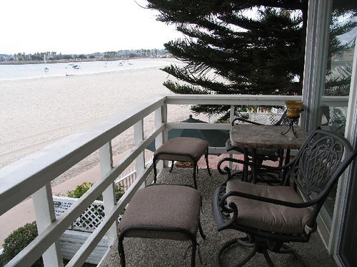 balcony with bay view